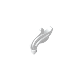 64647 | Plume Feather Triple Compact / Flame / Water with Small Pin