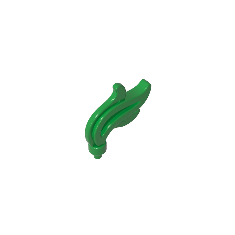 64647 | Plume Feather Triple Compact / Flame / Water with Small Pin