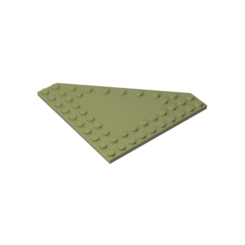 92584 | Wedge, Plate 10 x 10 Cut Corner with no Studs in Center