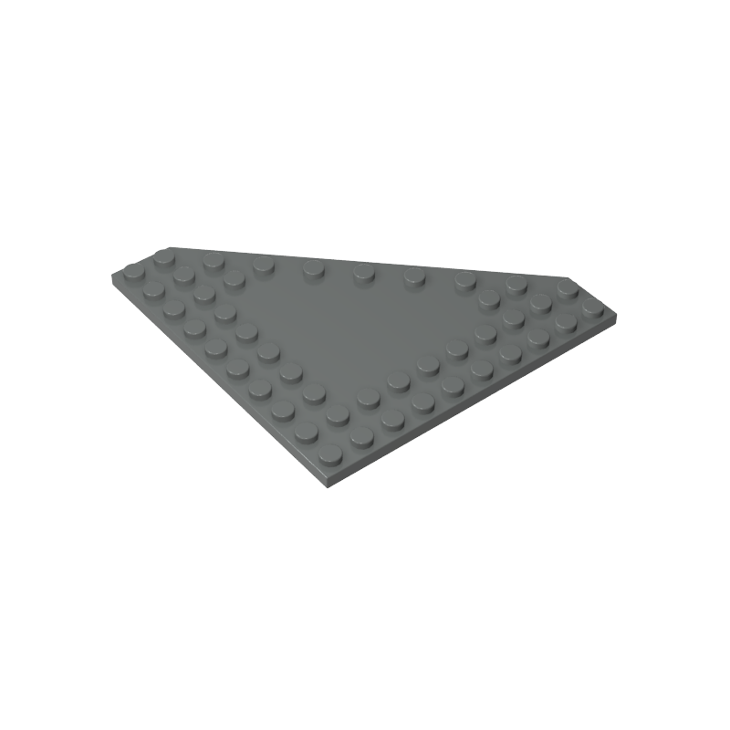92584 | Wedge, Plate 10 x 10 Cut Corner with no Studs in Center