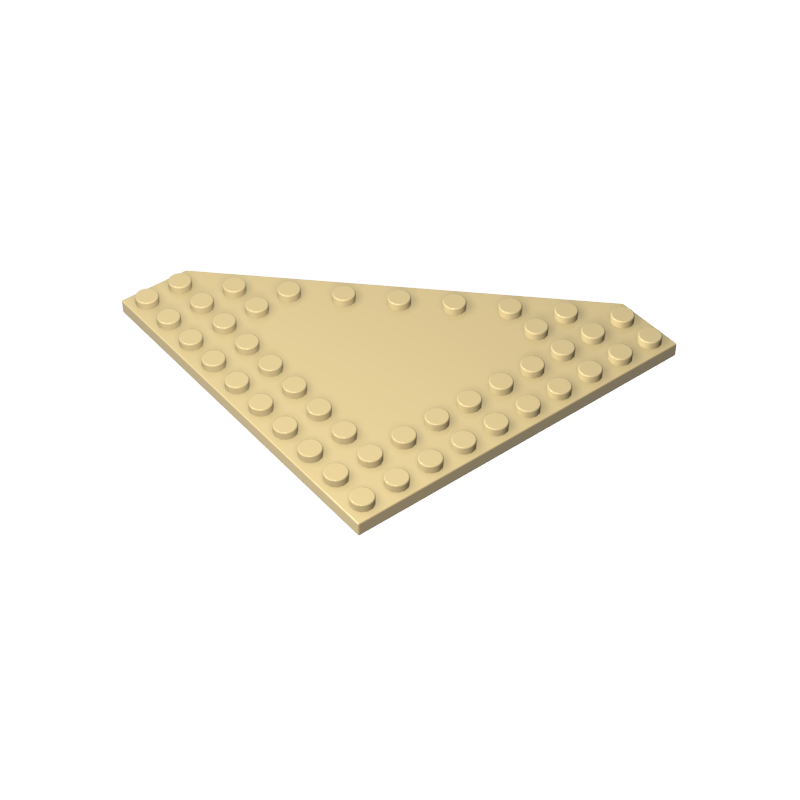 92584 | Wedge, Plate 10 x 10 Cut Corner with no Studs in Center