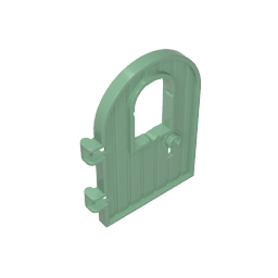 64390 | Door 1 x 4 x 6 Round Top with Window and Keyhole, Reinforced Edge