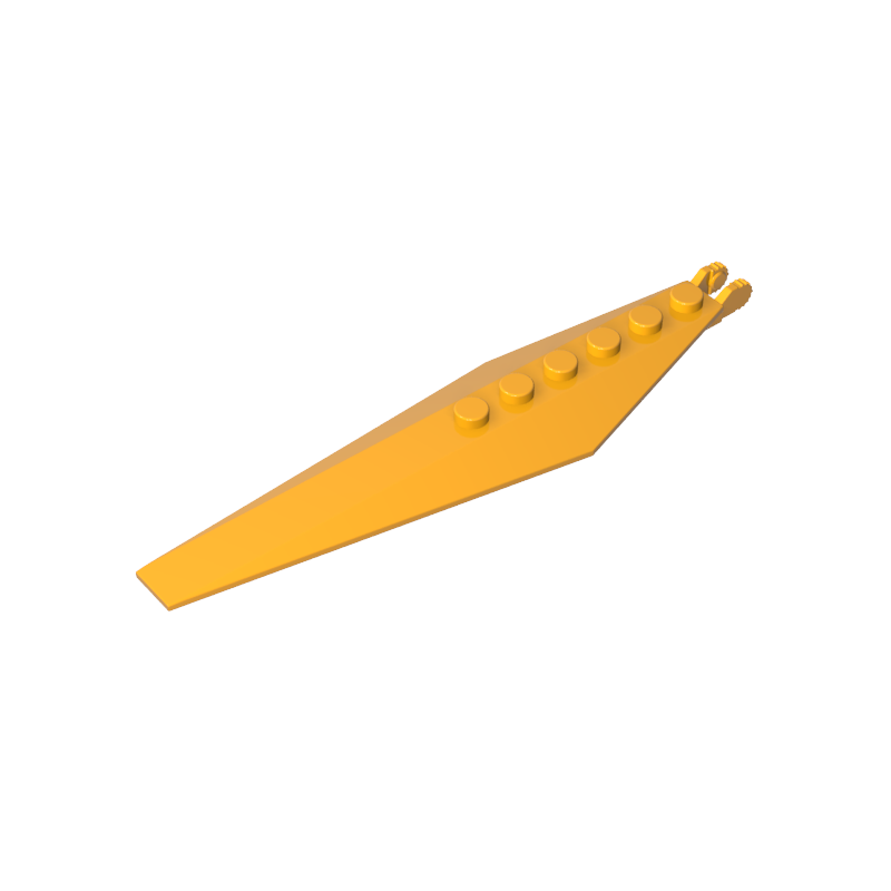 57906 | Hinge Plate 3 x 12 with Angled Side Extensions and Tapered Ends