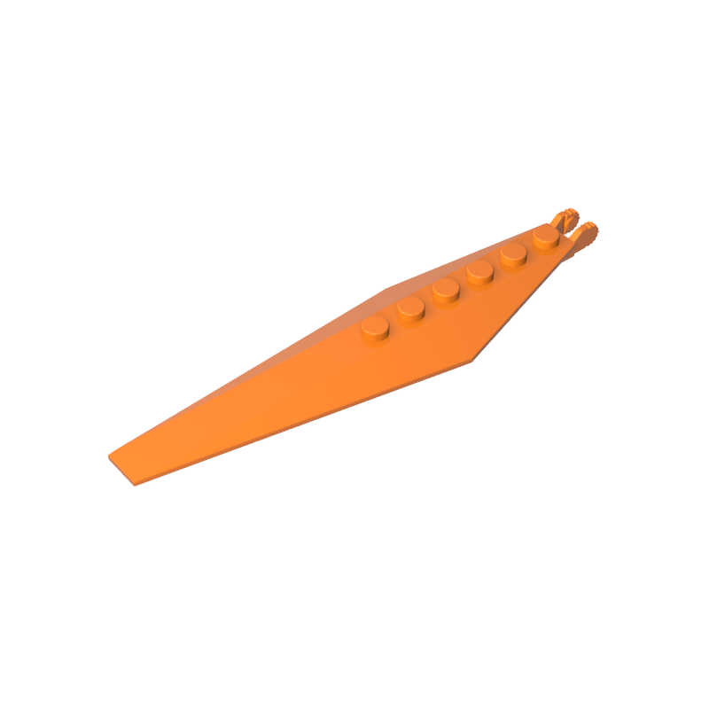 57906 | Hinge Plate 3 x 12 with Angled Side Extensions and Tapered Ends