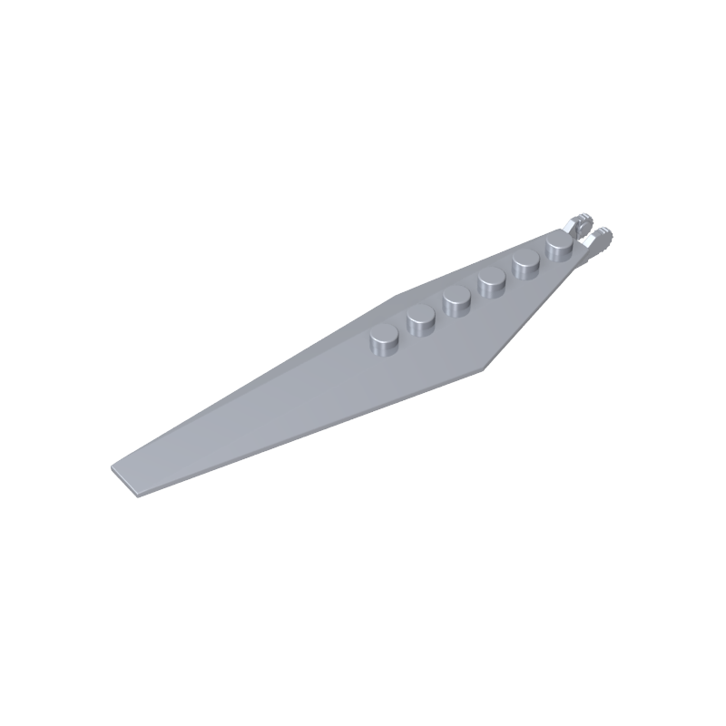 57906 | Hinge Plate 3 x 12 with Angled Side Extensions and Tapered Ends