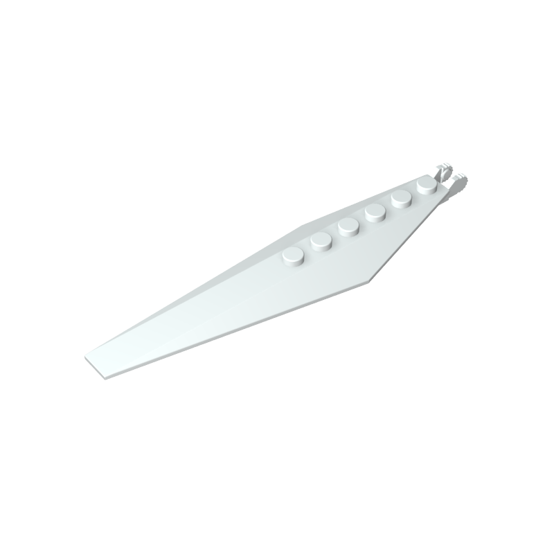 57906 | Hinge Plate 3 x 12 with Angled Side Extensions and Tapered Ends