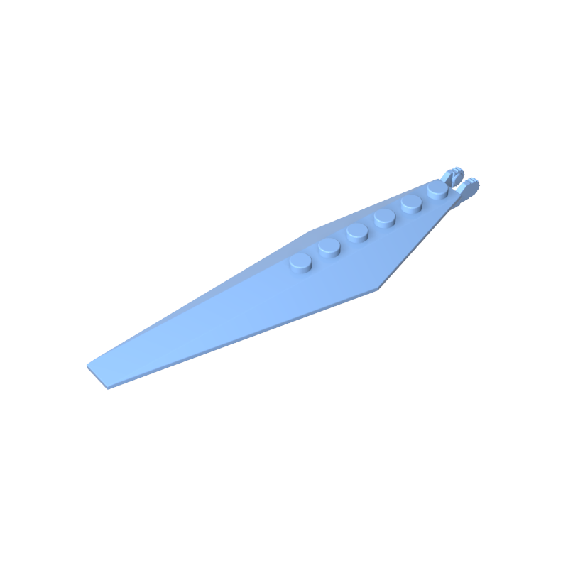 57906 | Hinge Plate 3 x 12 with Angled Side Extensions and Tapered Ends