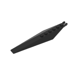 57906 | Hinge Plate 3 x 12 with Angled Side Extensions and Tapered Ends