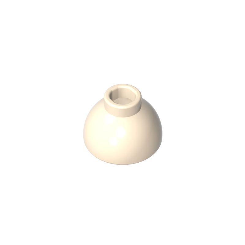 20952 | Brick, Round 1 1/2 x 1 1/2 x 2/3 Dome Top