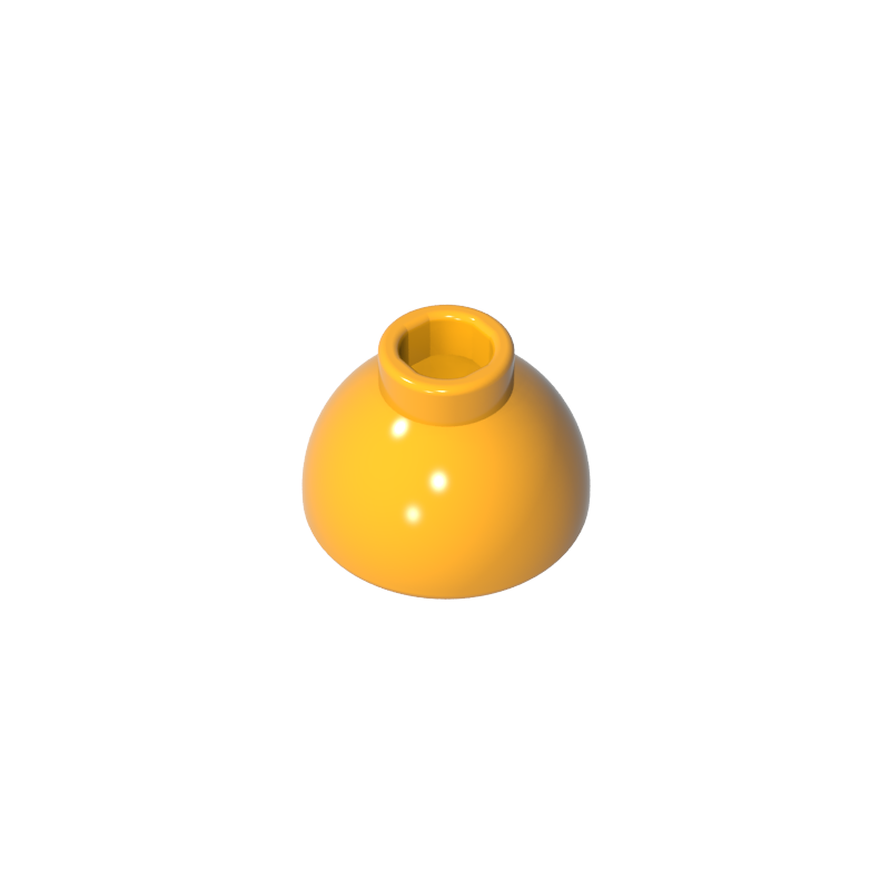 20952 | Brick, Round 1 1/2 x 1 1/2 x 2/3 Dome Top