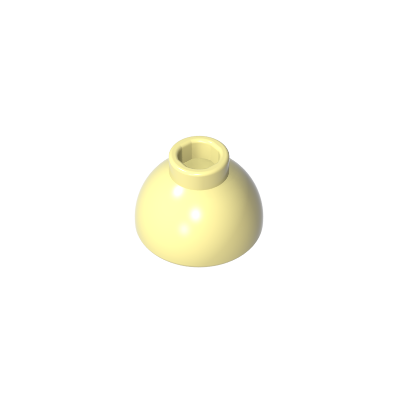 20952 | Brick, Round 1 1/2 x 1 1/2 x 2/3 Dome Top