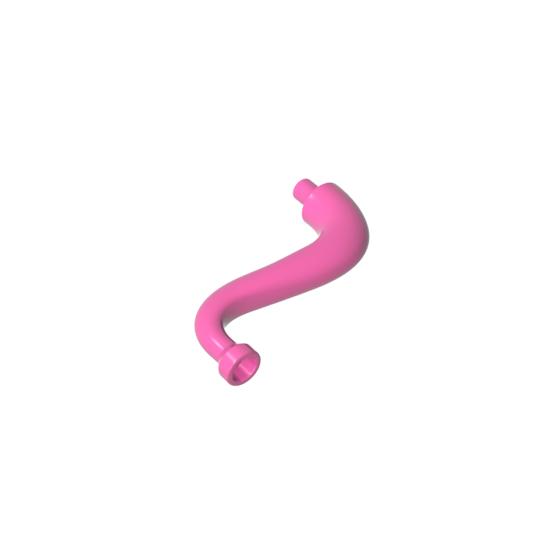 43892 | Elephant Tail / Trunk with Bar End - Short Curved Tip