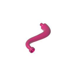 43892 | Elephant Tail / Trunk with Bar End - Short Curved Tip