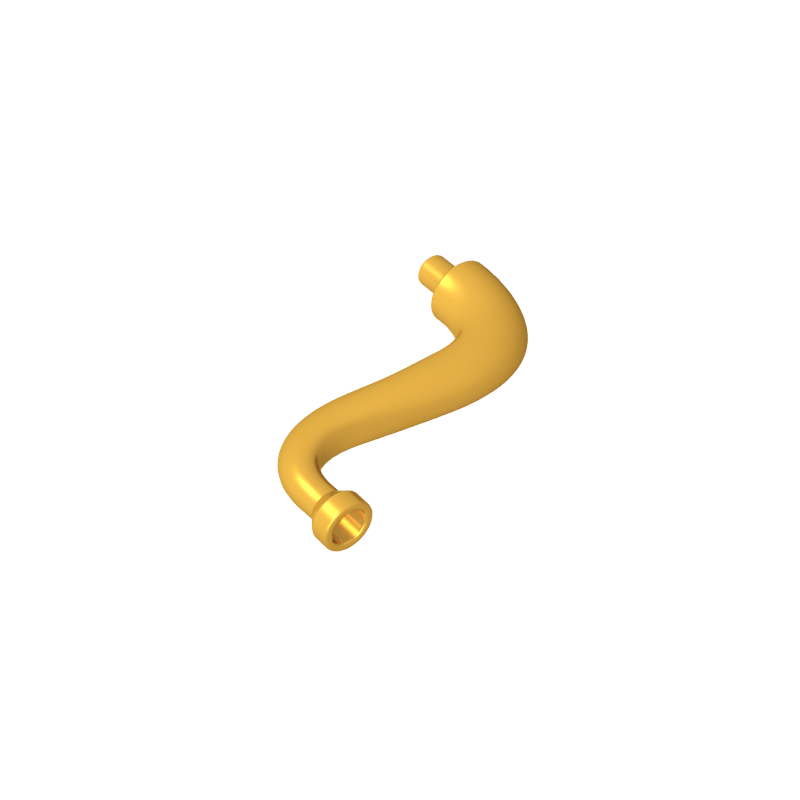 43892 | Elephant Tail / Trunk with Bar End - Short Curved Tip