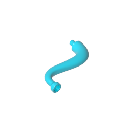 43892 | Elephant Tail / Trunk with Bar End - Short Curved Tip