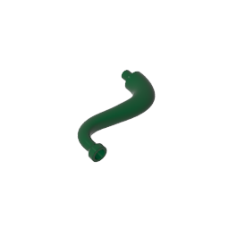 43892 | Elephant Tail / Trunk with Bar End - Short Curved Tip