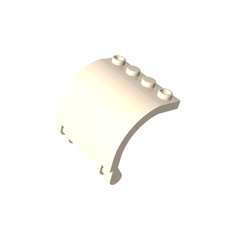 18910 | Panel 3 x 4 x 3 Curved with Double Clip Hinge