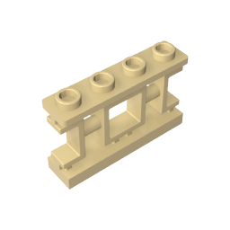 32932 | Fence 1 x 4 x 2 Ornamental Asian Lattice with Square and 4 Studs