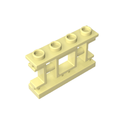 32932 | Fence 1 x 4 x 2 Ornamental Asian Lattice with Square and 4 Studs