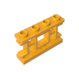 32932 | Fence 1 x 4 x 2 Ornamental Asian Lattice with Square and 4 Studs