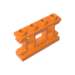 32932 | Fence 1 x 4 x 2 Ornamental Asian Lattice with Square and 4 Studs