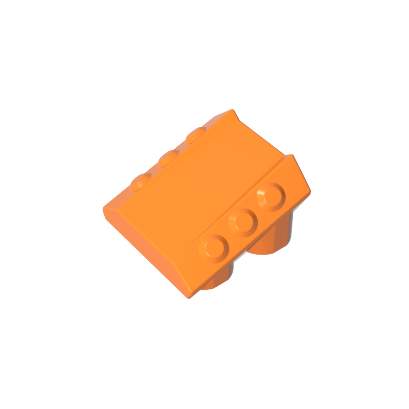 30603 | Brick, Modified 2 x 2 No Studs, Sloped with 6 Side Pistons Raised