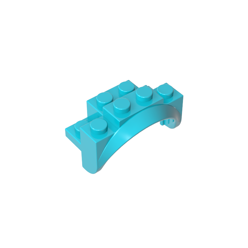 35789 | Vehicle, Mudguard 4 x 2 1/2 x 2 with Arch Round, Solid Studs, and Rounded Legs