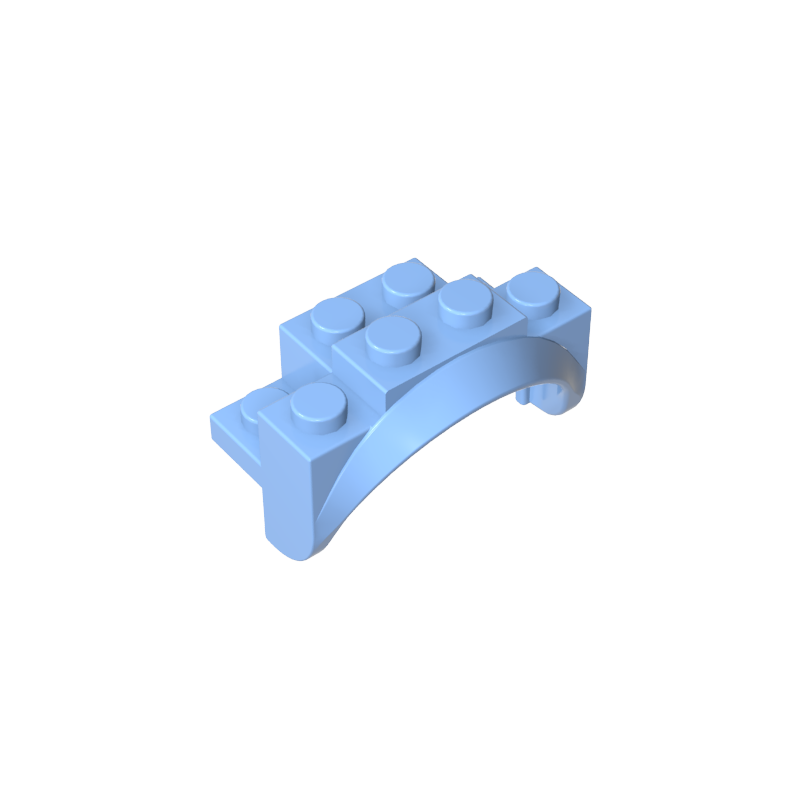 35789 | Vehicle, Mudguard 4 x 2 1/2 x 2 with Arch Round, Solid Studs, and Rounded Legs