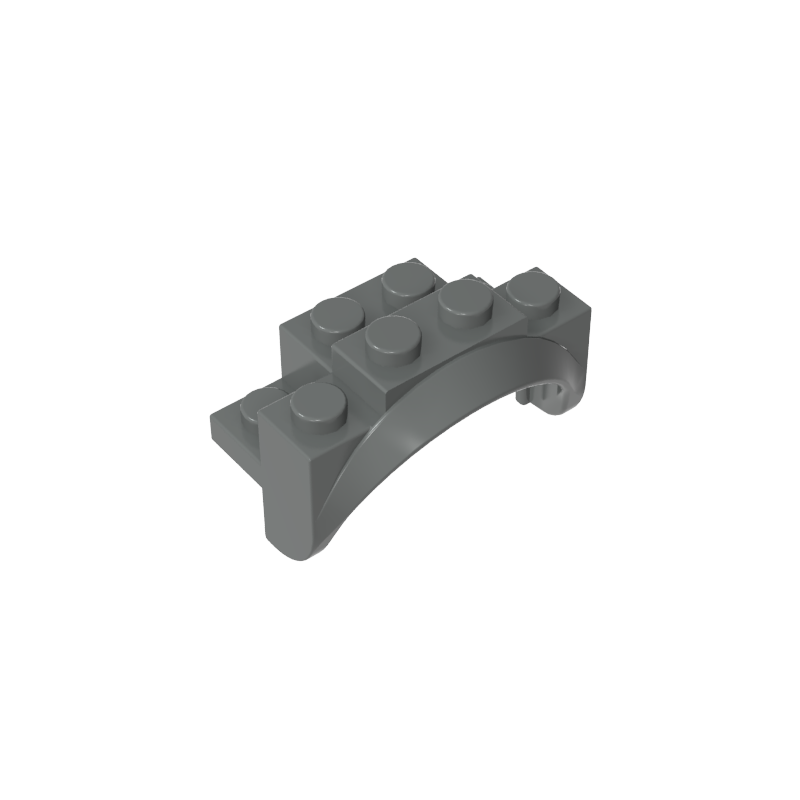 35789 | Vehicle, Mudguard 4 x 2 1/2 x 2 with Arch Round, Solid Studs, and Rounded Legs