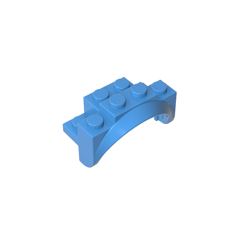 35789 | Vehicle, Mudguard 4 x 2 1/2 x 2 with Arch Round, Solid Studs, and Rounded Legs