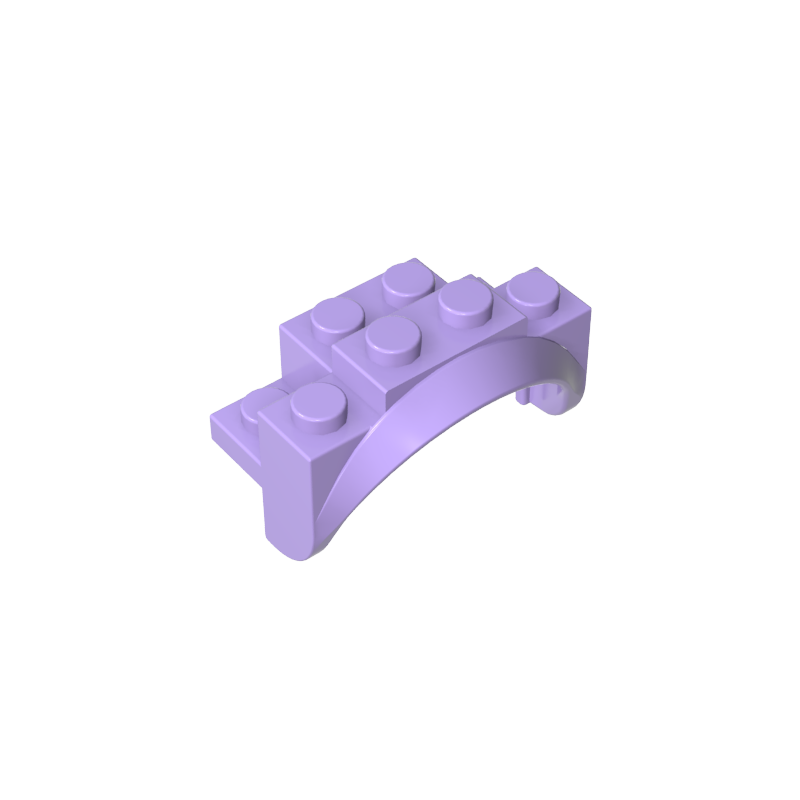35789 | Vehicle, Mudguard 4 x 2 1/2 x 2 with Arch Round, Solid Studs, and Rounded Legs