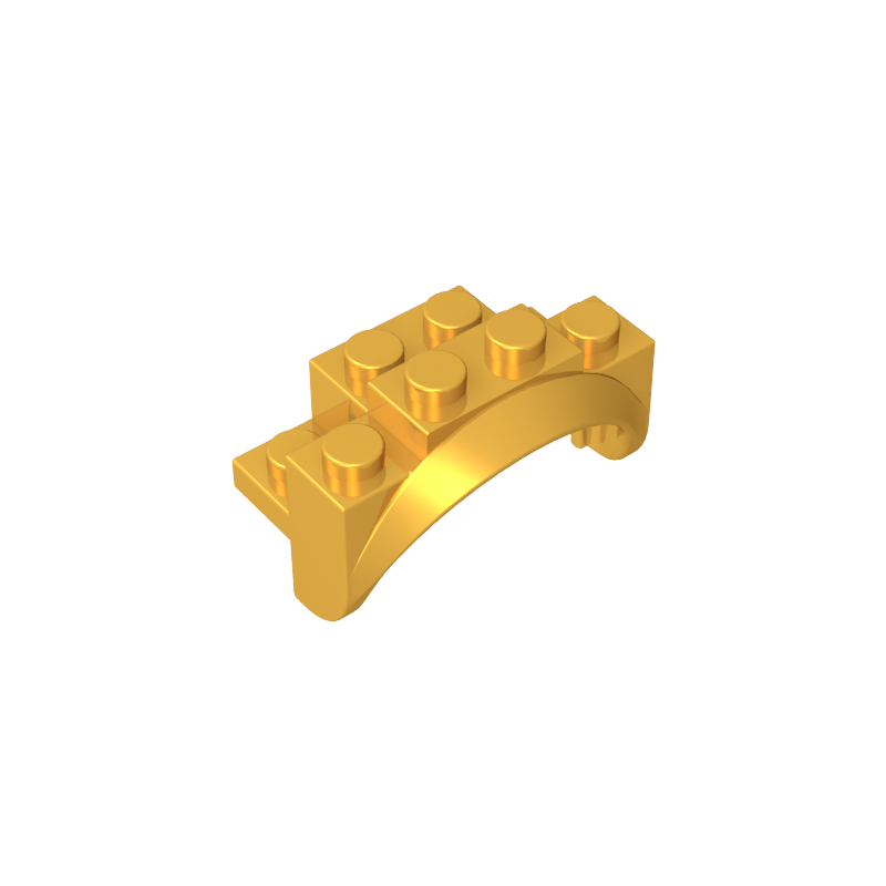 35789 | Vehicle, Mudguard 4 x 2 1/2 x 2 with Arch Round, Solid Studs, and Rounded Legs
