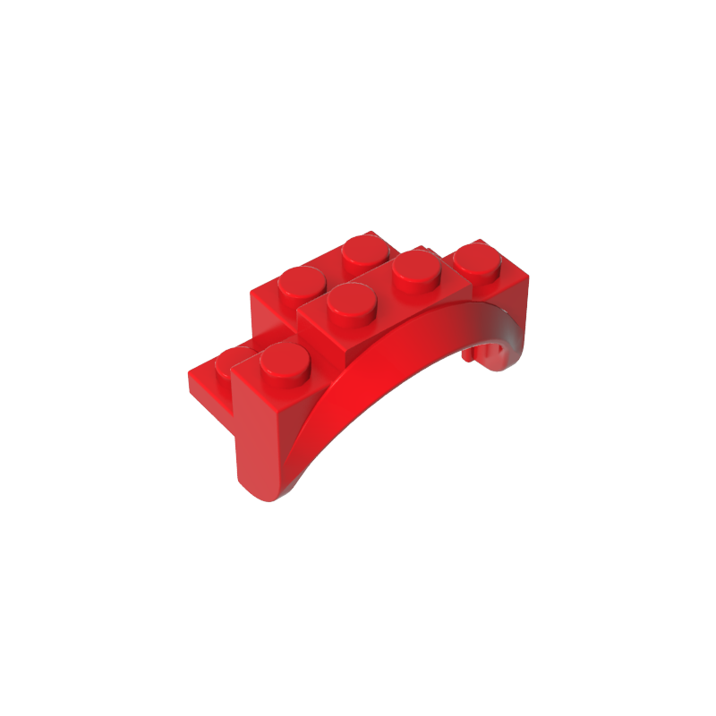 35789 | Vehicle, Mudguard 4 x 2 1/2 x 2 with Arch Round, Solid Studs, and Rounded Legs