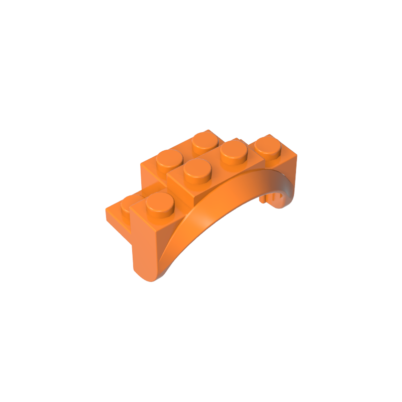 35789 | Vehicle, Mudguard 4 x 2 1/2 x 2 with Arch Round, Solid Studs, and Rounded Legs