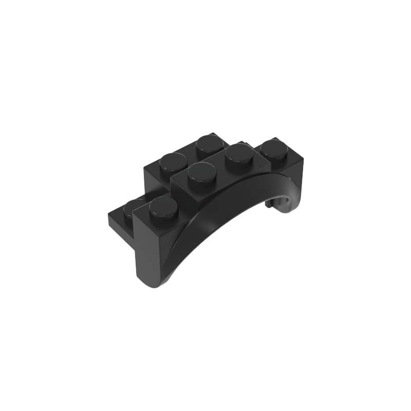 35789 | Vehicle, Mudguard 4 x 2 1/2 x 2 with Arch Round, Solid Studs, and Rounded Legs
